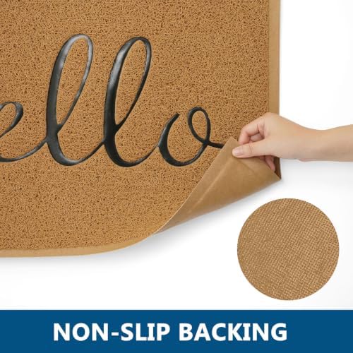 EARTHALL Door Mat Outside Inside Hello Doormat, Durable Floor Mat Non Slip Mat - Image 6