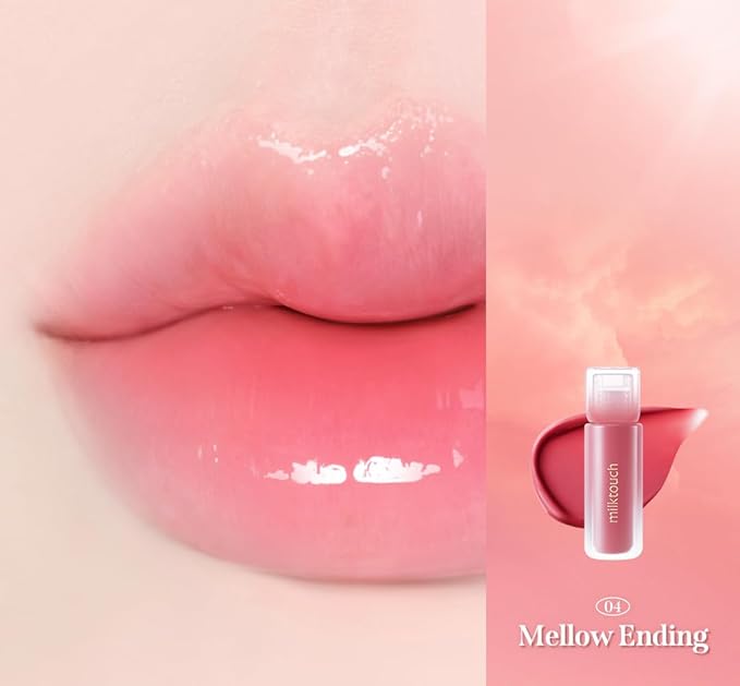 MILKTOUCH Dew Stain Sheer Lip Gloss (04 Mellow Ending, 0.14 Fl Oz (Pack of 1))