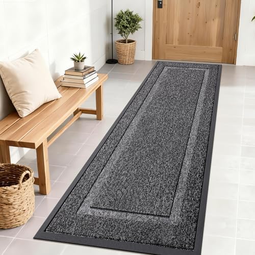 OLANLY Front Door Mat Outside 71x23, All-Season Heavy-Duty Rubber Doormat by OLANLY