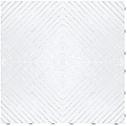 Swisstrax Ribtrax Smooth PRO Garage Floor Tiles, Arctic White by Swisstrax