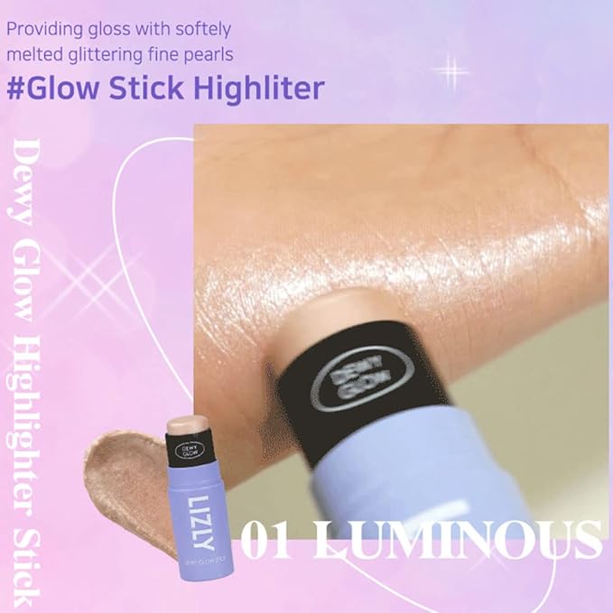 Vegan Blush Stick Multi Balm Cheek Stick Korean Make Up Dewy Glow Balm Stick sonrojo (03 Luminous)