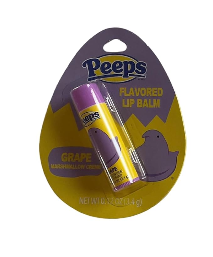Peeps Lip Balm Set of 4 Scented Marshmallow Cream Flavors
