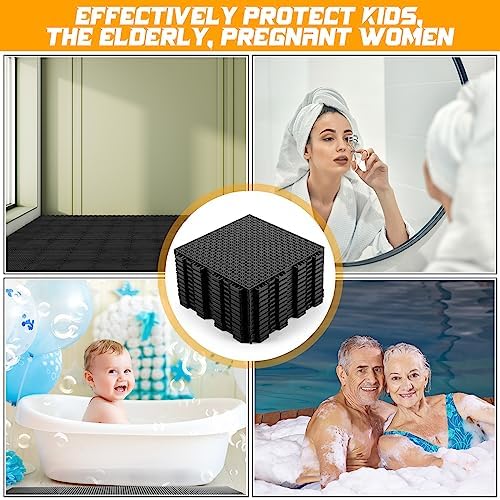 Thyle 50 Pack Drainage Mats Interlocking Rubber Floor Tiles 10" x 10" Non Slip - Image 5