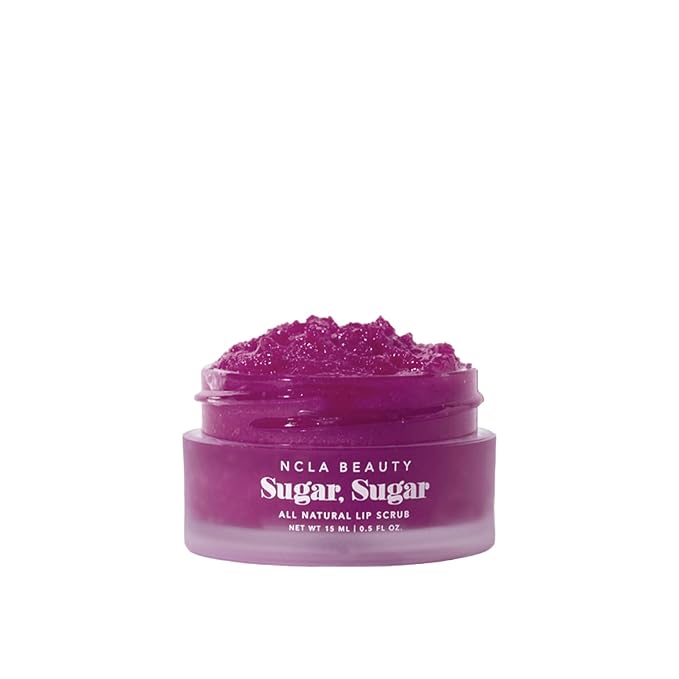 NCLA - Natural Sugar, Sugar Lip Scrub | Vegan, Cruelty-Free, Clean Skincare (Black Cherry)