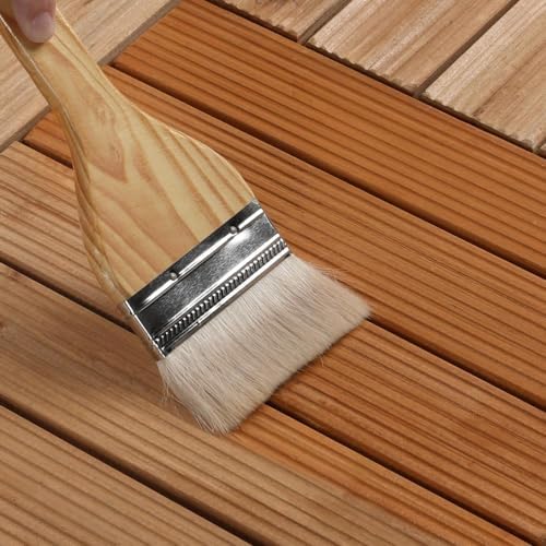 Topeakmart 12x12in Interlocking Wood Deck Tiles 11PCS Flooring, Natural Wood - Image 2