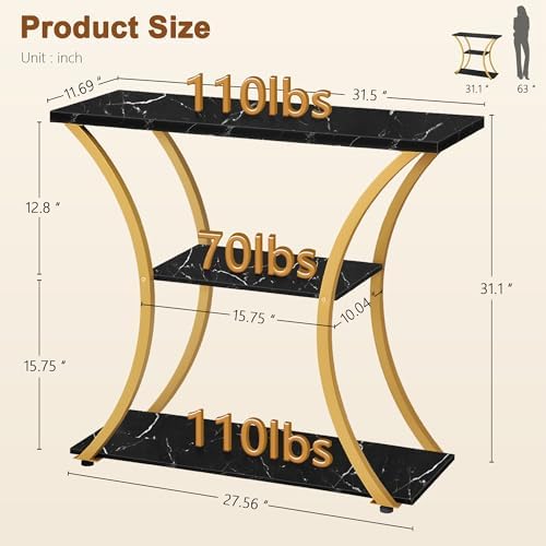 Hoctieon 3 Tier Console Table - Image 2