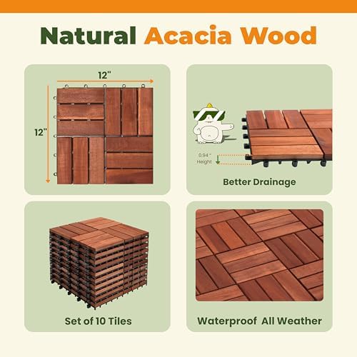 Jurax Interlocking Wood Deck Tiles - Image 2