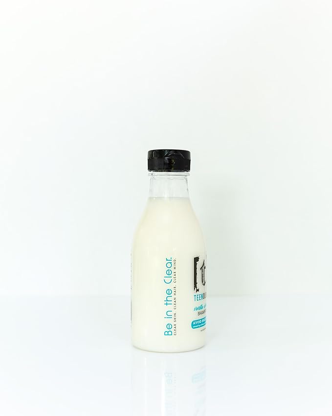 Teenology Shampoo for Teens, For Clear Skin and Healthy Hair, Natural Botanical Extracts, 16 oz. (Vanilla Almond)