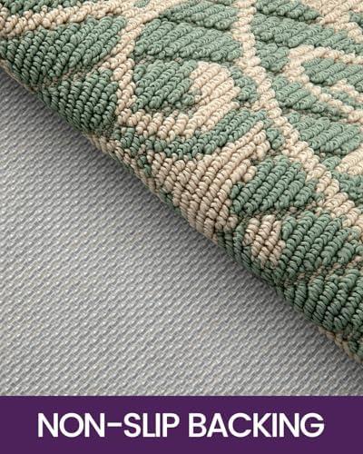 DEXI Front Door Mat Indoor Entryway 32x48 Inside Entrance Doormat Green - Image 6