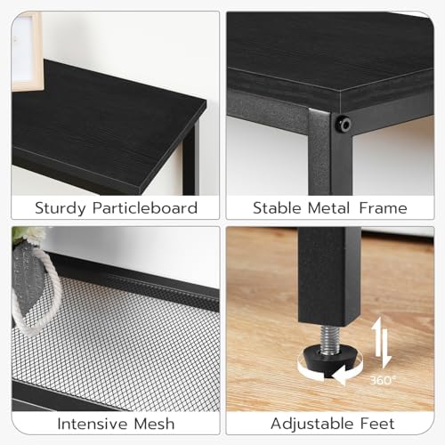 HOOBRO 29.5" Narrow Console Table, 3 Tier Entryway Table, Thin Sofa Table - Image 7
