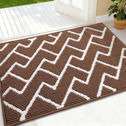 OLANLY Front Door Mat 32x20, Low-Profile Easy Clean Doormat by OLANLY