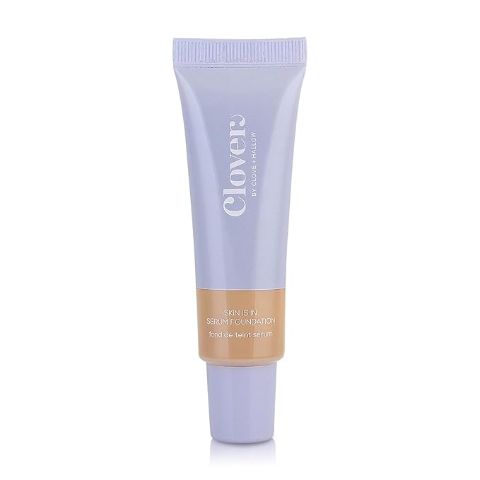 Clover Skin Is In Serum Foundation | Hydrating Face Serum, Lightweight Foundation, Cruelty-Free & Vegan | With Squalane And Sunflower Seed Wax | 30 ml - Shade 05 (Light)