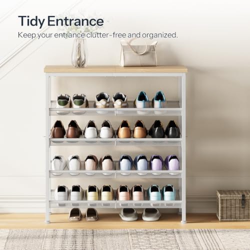 HOOBRO Shoe Rack for Entryway, 5-Tier Shoe Organizer - Image 4