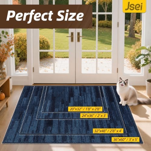 JSEI Dirt Trapper Door Mat 32"x48", Non-Slip Doormat - Image 2