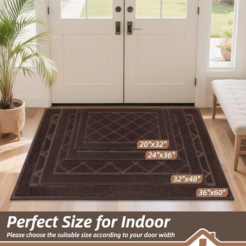 BEQHAUSE Dirt Trapper Door Mat 36" x 60", Doormat Non-Slip - Image 2