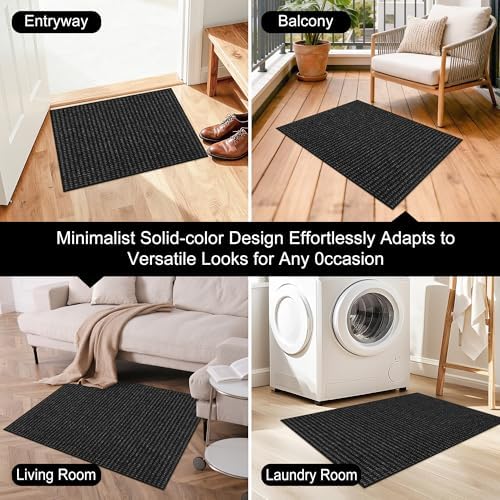 Ultra Thin Door Mat 16"x 24", Non-Slip Entrance Rugs - Image 7