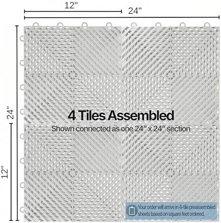 Nitro Tiles Vented by FlooringInc 12" x 12" Interlocking Garage Floor Tiles - Image 5