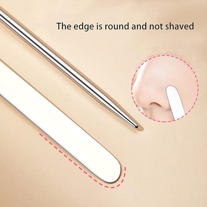 6 Pack Stainless Steel Makeup Spatula Foundation Liquid Foundation Mixer Face Cream Applicator Cosmetic Mixing Tool for Foundation Eye Shadow Cream