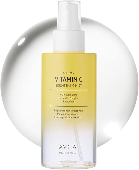 AVCA Vitamin C Face Mist – Hydrating & Brightening Spray for Glowing Skin (5.07oz)