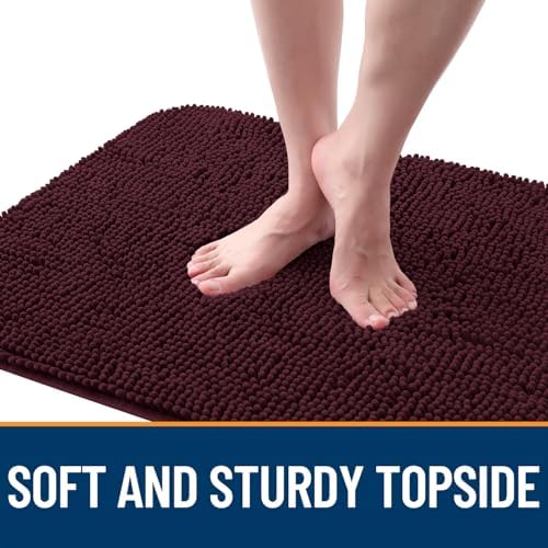 OLANLY Dog Door Mat for Muddy Paws 32x20, Super Absorbent Chenille Mud Mat - Image 4