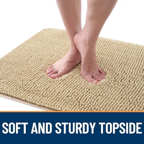 OLANLY Dog Door Mat for Muddy Paws 54x24, Super Absorbent Chenille Mud Mat - Image 4