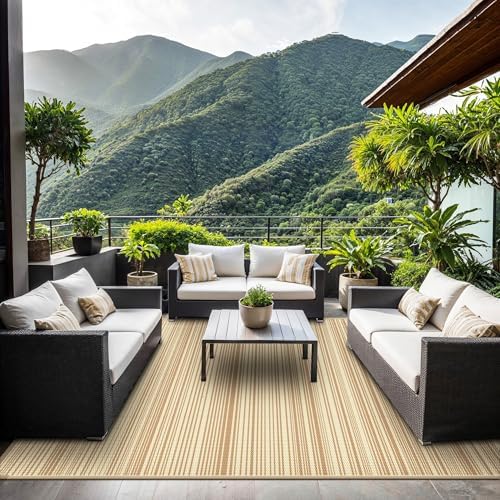 GENIMO Outdoor Rug, Waterproof Plastic Rugs - Image 3
