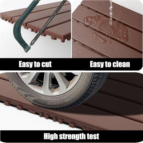 Interlocking Deck Tiles, Plastic Patio Flooring, 22 Pack, All-Weather Plastic - Image 3