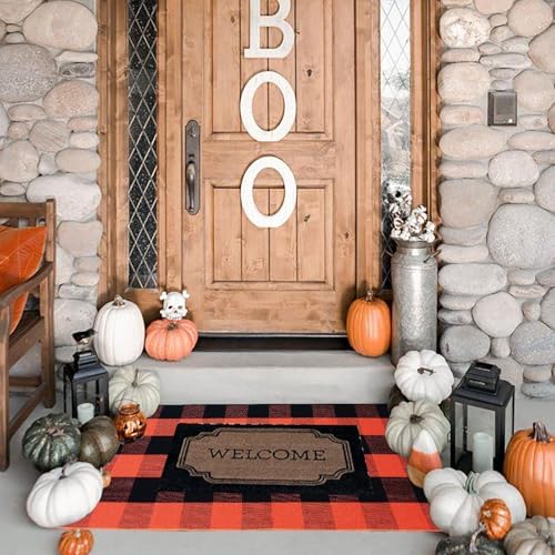 Buffalo Plaid Outdoor Rugs, Layering Rug - Image 3