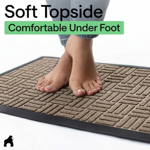 GORILLA GRIP WeatherMAX Door Mat, Indoor Outdoor Use - Image 7