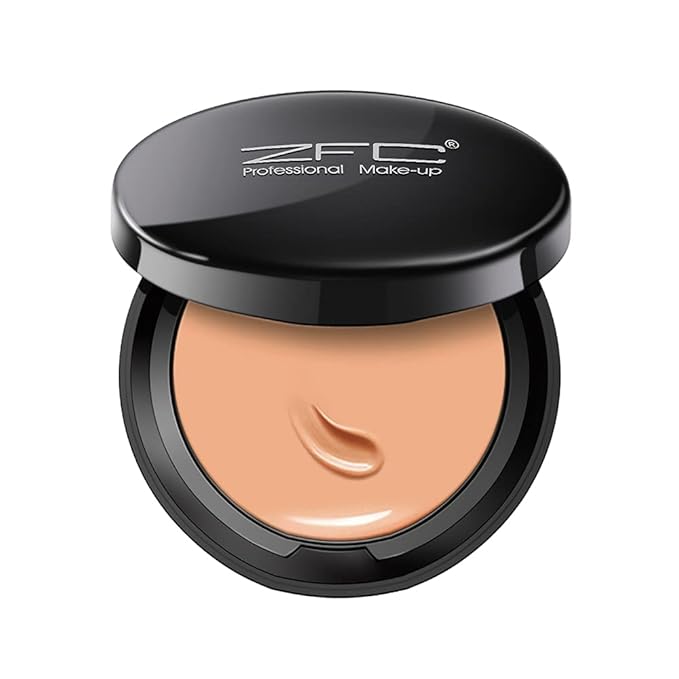 Foundation Makeup Concealer, Medium-to-Full Coverage Foundation Cream, Long Lasting Waterproof Up to 12HR Hybrid Setting Powder