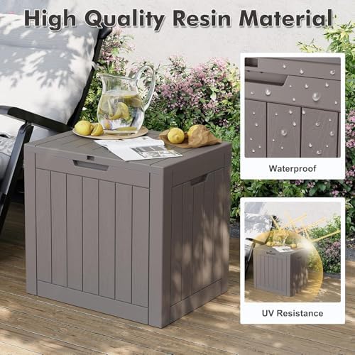 Outdoor Storage Box Waterproof, 32 Gallon Deck Box - Image 3
