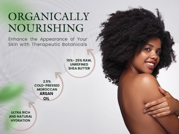 AZMERA Handcrafted Whipped Shea Body Butter – Luxurious Vanilla Bean Scented Moisturizer for Dry, Sensitive Skin, Argan Oil & Vitamin E – Vegan, Non-Greasy Skincare – 8.82 oz