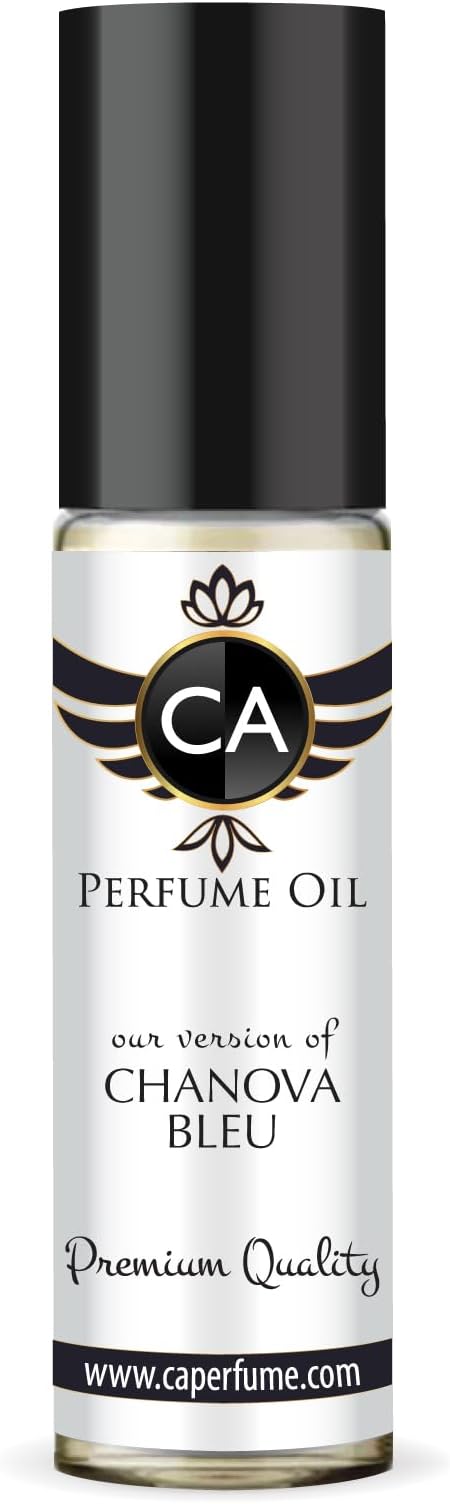 CA Perfume Impression of Chanova Blue For Men Perfume Body Oil Roll-On 0.3 Fl Oz/10ml