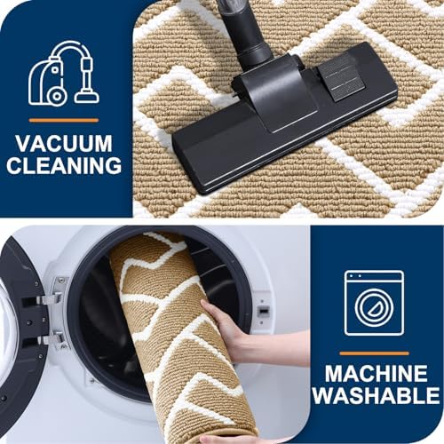OLANLY Front Door Mat 32x20, Low-Profile Easy Clean Doormat - Image 5