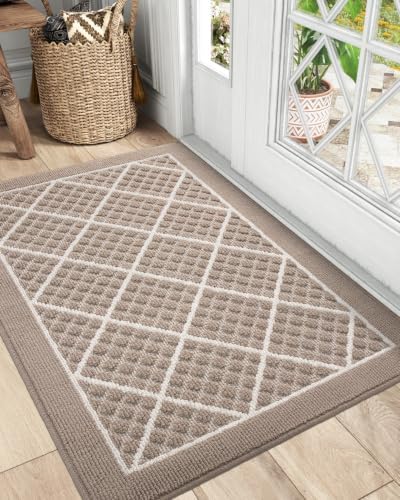 DEXI Front Door Mat Indoor Entryway 32x48 Inside Entrance Doormat Beige by DEXI