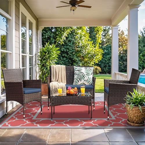 GENIMO Outdoor Rug, Waterproof Plastic Rugs - Image 2