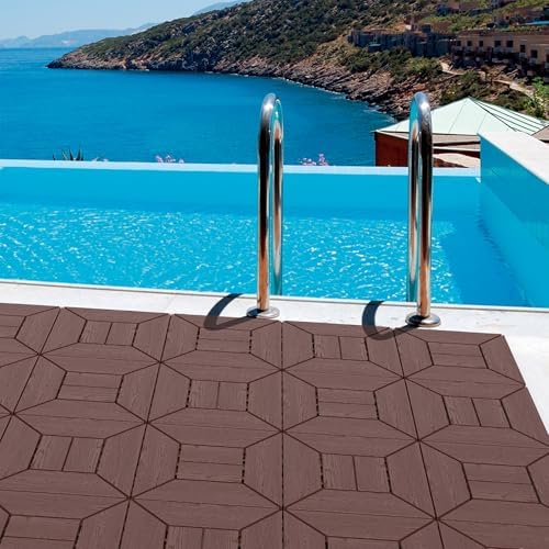 Plastic Interlocking Deck Tiles, 44 Pack, Non-Slip Patio Floor Decking Tiles - Image 6