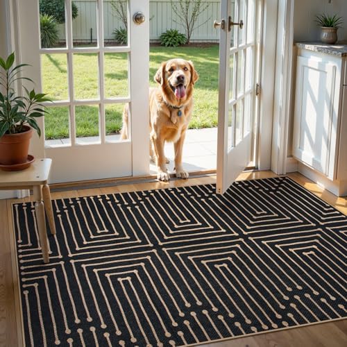 Lahome 3x5 Easy Jute Rugs for Entryway - Image 2