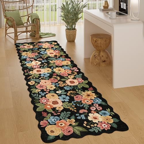 DUKINO 2x10 Runner Rug for Hallway, Washable Kitchen Rug Non Slip - Image 3