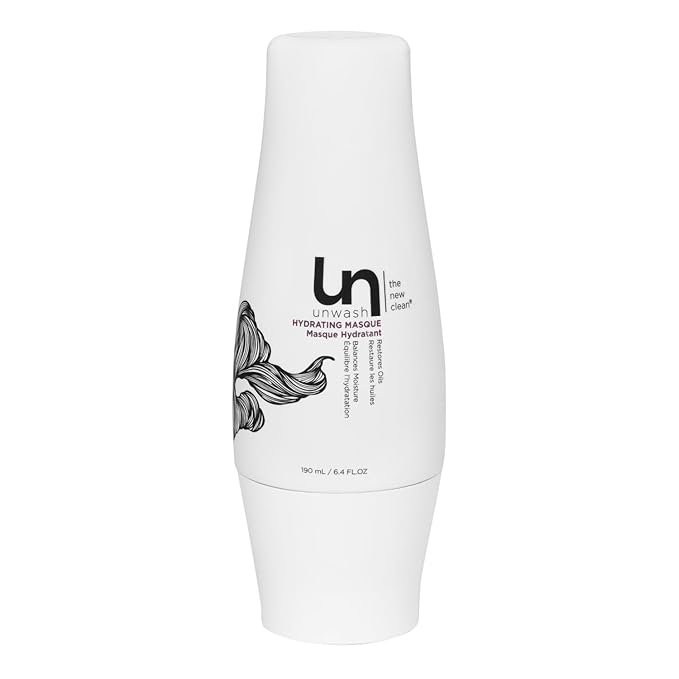 unwash Hydrating Hair Masque - Deep Conditioning & Restorative Hair Treatment for Damaged, Dry & Colored Hair, Sulfate & Paraben Free, Made w/Argan and Coconut Oils, 13.5 Fl Oz