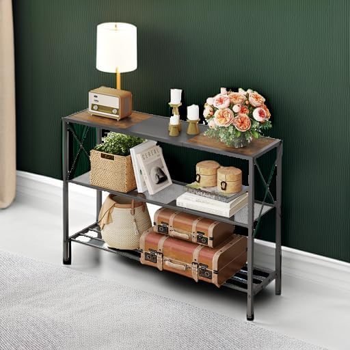 Hoctieon Industrial Console Table, 3 Tier Entryway Table, Hallway Tables - Image 6