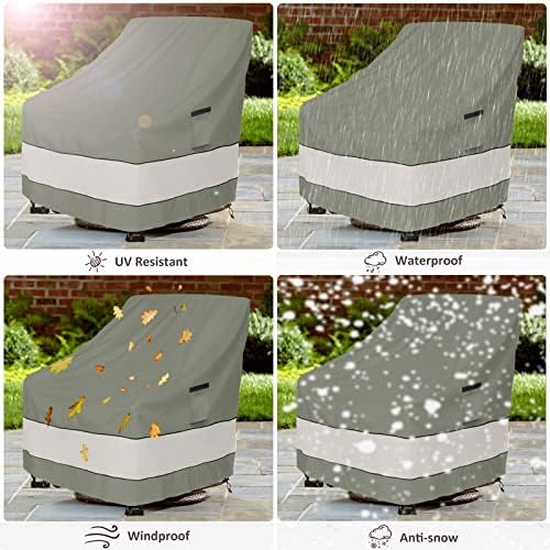 Patio Chair Covers Waterproof Patio Furniture Covers, 30W x 34D x 38 H Inches - Image 6