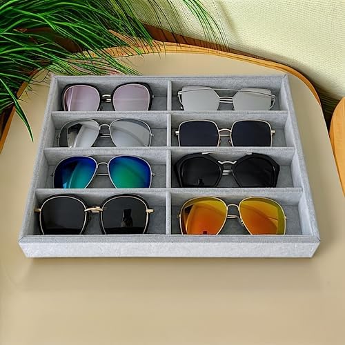 8 -Slot Premium Grade Velvet Sunglasses Eyewear Jewelry Show Tray Home - Image 6