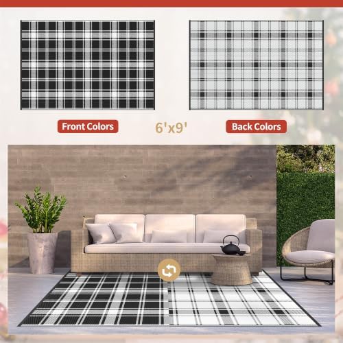 GENIMO Outdoor Rug, Waterproof Plastic Rugs - Image 2