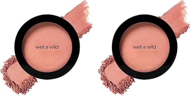 wet n wild Color Icon Blush, Effortless Glow & Seamless Blend infused with Luxuriously Smooth Jojoba Oil, Sheer Finish with a Matte Natural Glow, Cruelty-Free & Vegan - Pearlescent Pink(Packaged)