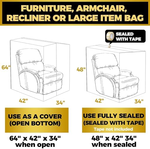 Plastic Furniture Covers for Moving Storage - Image 5