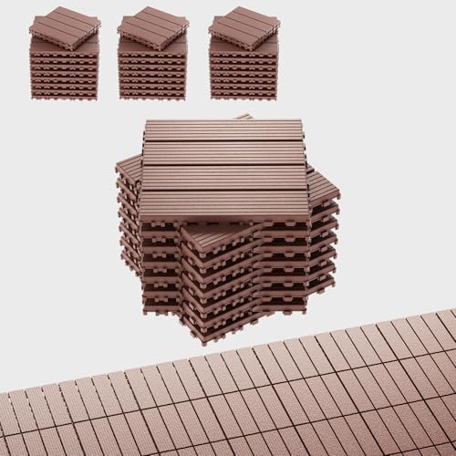 EchoDeck Interlocking Deck Tiles, 54 Pack Deck Tiles Interlocking Outdoor All by Unknown