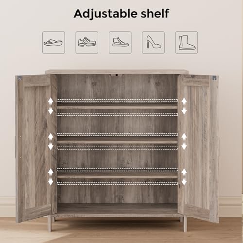Homleke Farmhouse Shoe Cabinet - Image 4