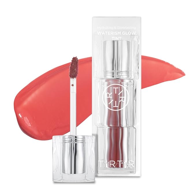 TIRTIR Waterism Tinted Lip Gloss #02 Merry Coral, 0.14 Fl Oz – Kiss Ready Lipgloss, 12H Long Lasting Non Sticky Natural Tinted Glow Korean Multiuse Cheek and Lip Tint for Women gift