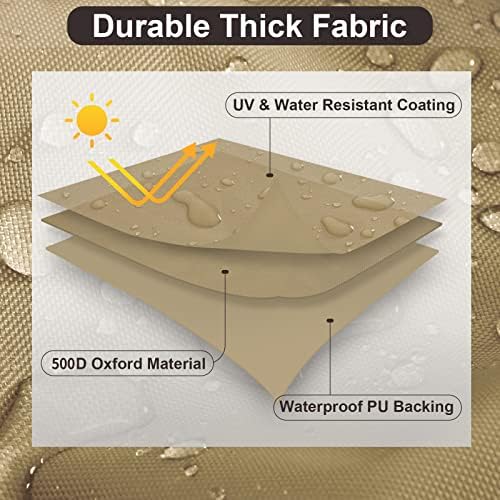 PureFit Outdoor Couch Cover Waterproof Patio Sofa Furniture Covers 3-Seater - Image 3